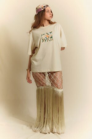 Camiseta Matilde Lina Regular Vainilla