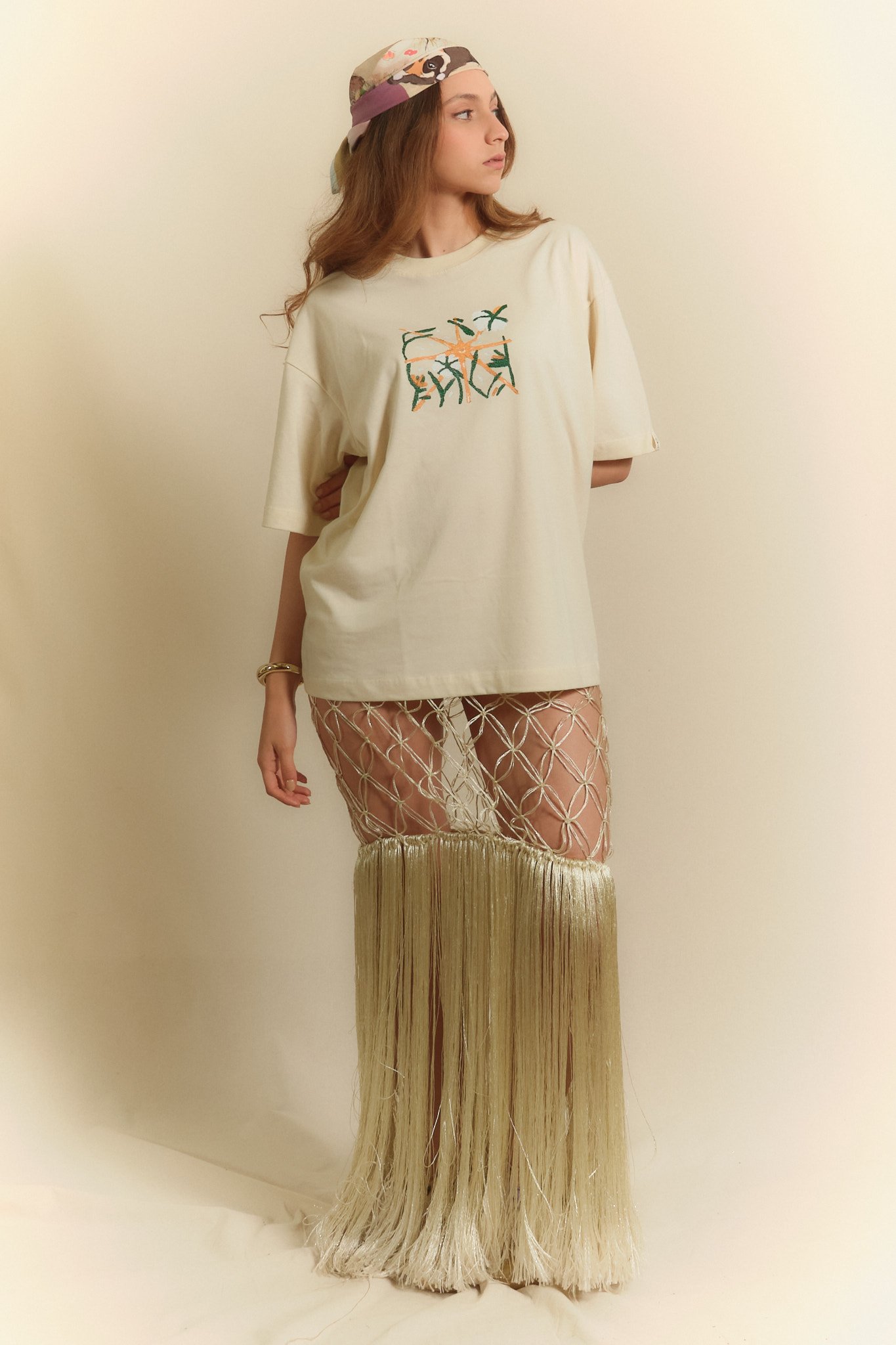 Camiseta Matilde Lina Regular Vainilla