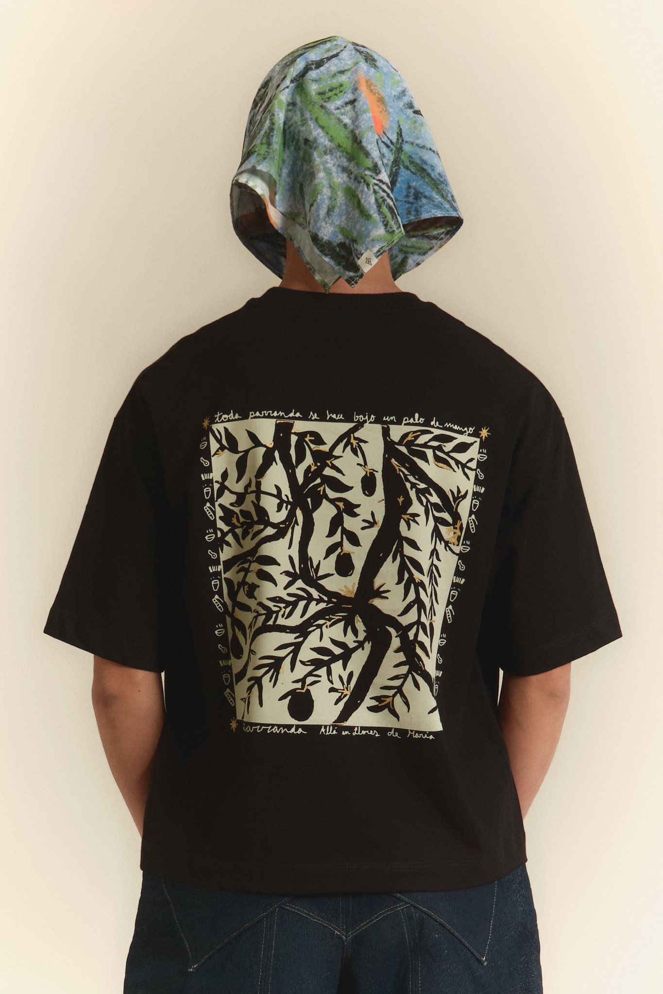 Camiseta Parranda Boxy Negra