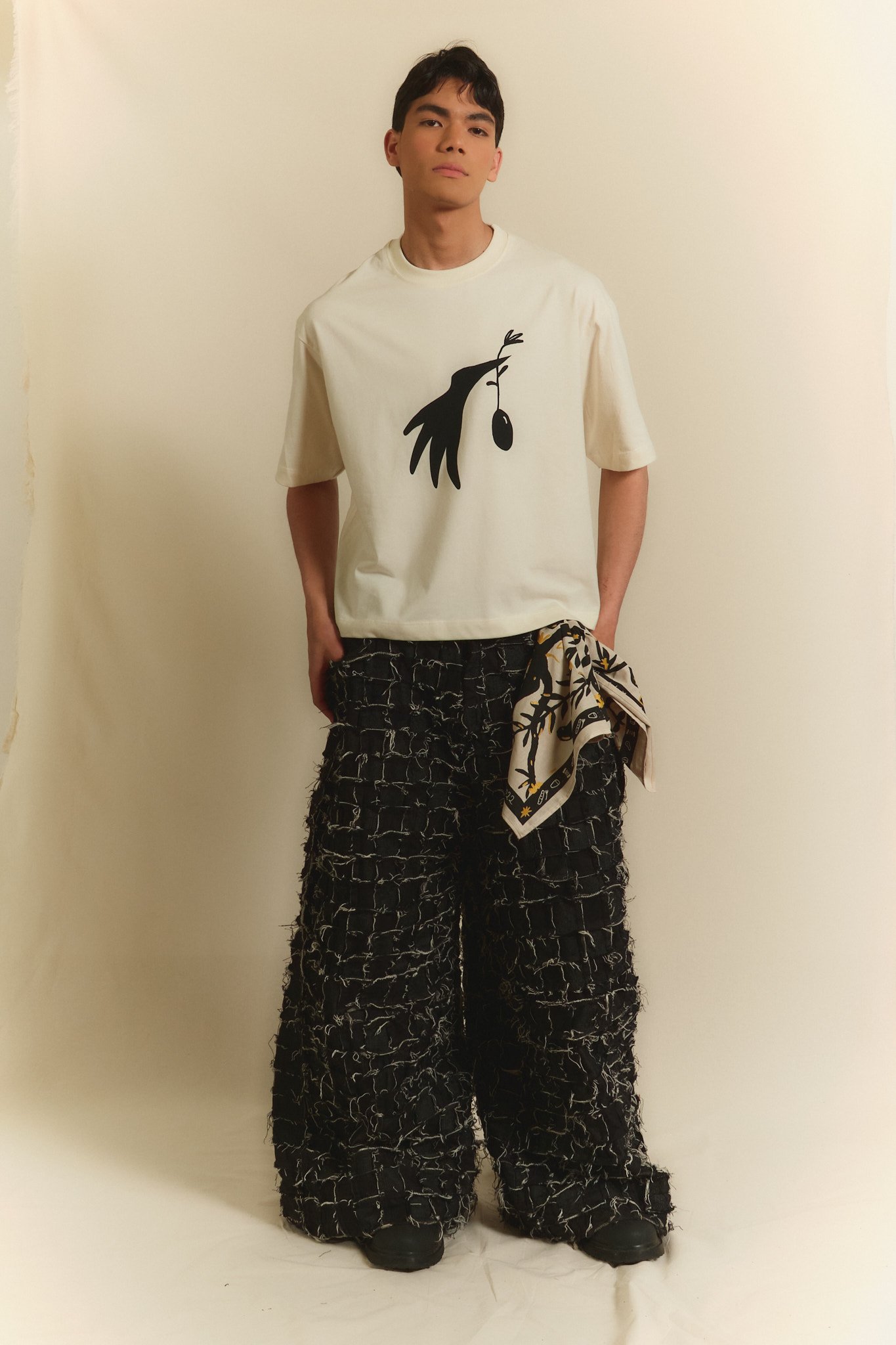 Camiseta Parranda Boxy Blanca