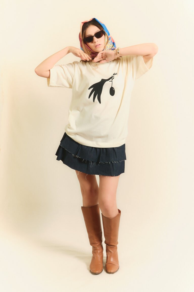 Camiseta Parranda Oversize Vainilla